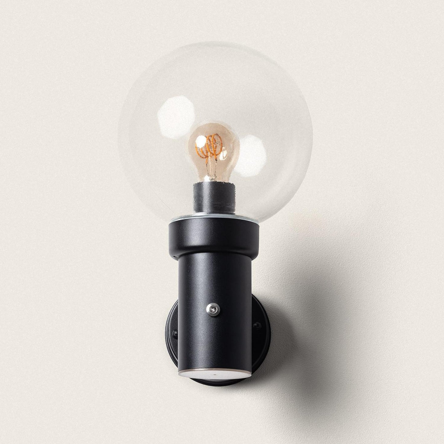 Aplique de Pared Exterior Acero Inoxidable con Sensor Crepuscular Optic