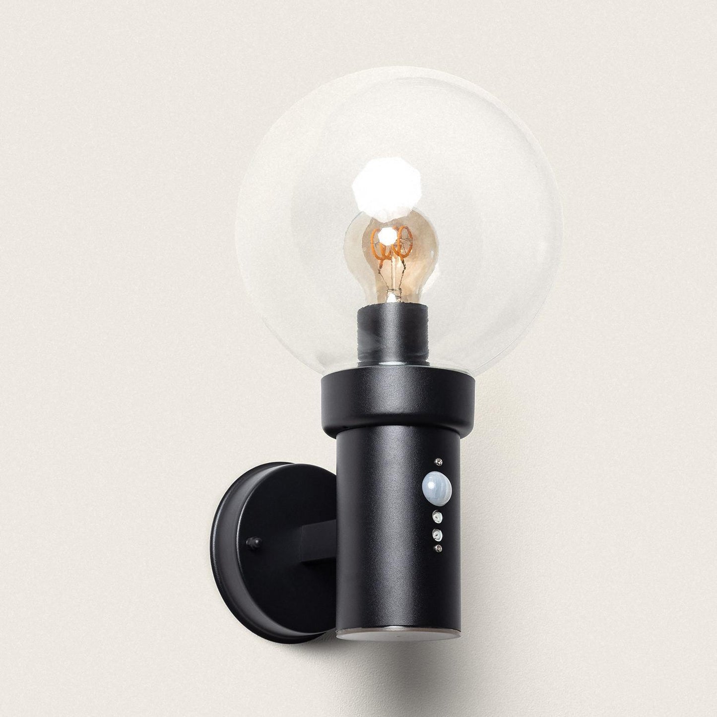 Aplique de Pared Exterior Acero Inoxidable con Sensor PIR Optic
