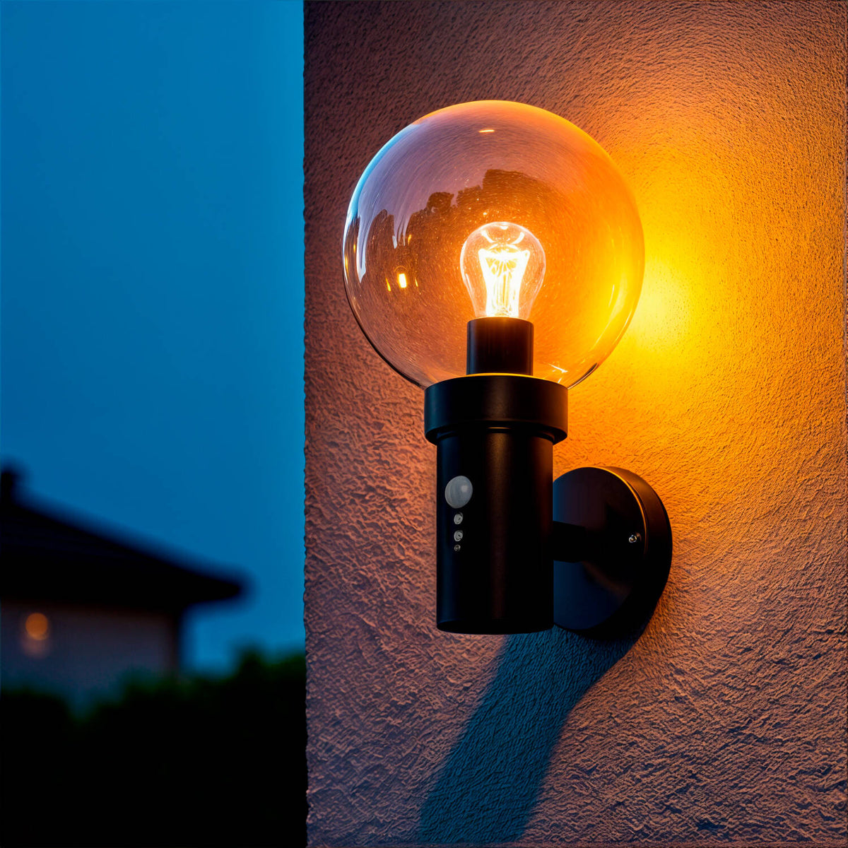 Aplique de Pared Exterior Acero Inoxidable con Sensor PIR Optic