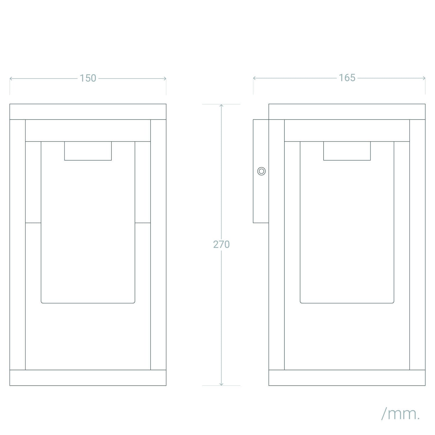 Aplique de Pared Exterior Aluminio Ankari
