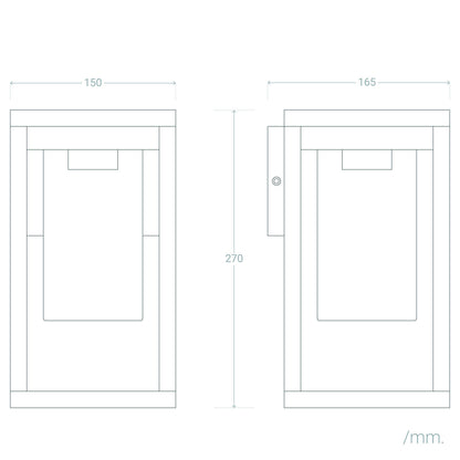 Aplique de Pared Exterior Aluminio Ankari