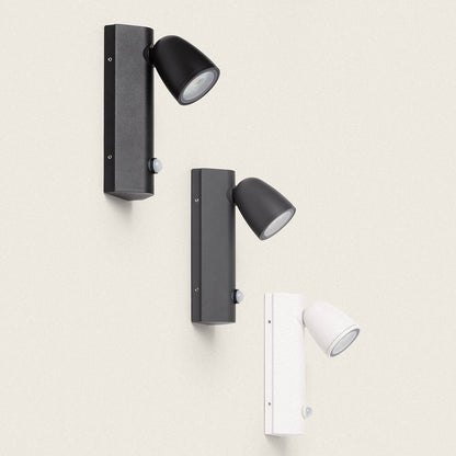Aplique de Pared Exterior Aluminio con Detector de Movimiento Abel