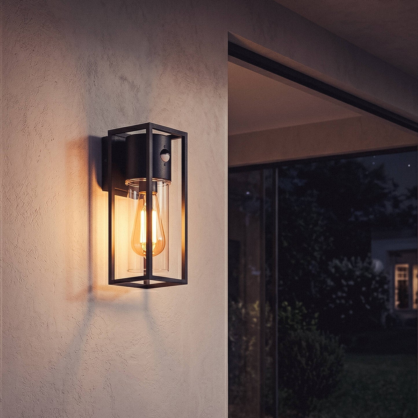 Aplique de Pared Exterior Aluminio con Detector de Movimiento Siawja
