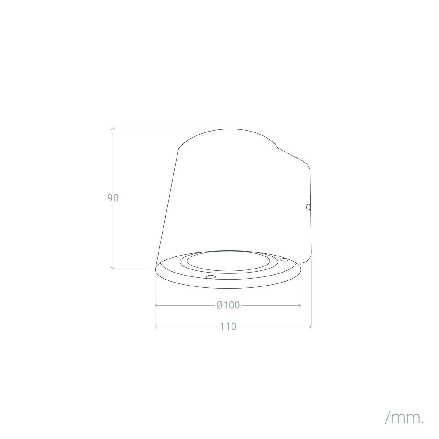 Aplique de Pared Exterior Aluminio Darjan Oroco II