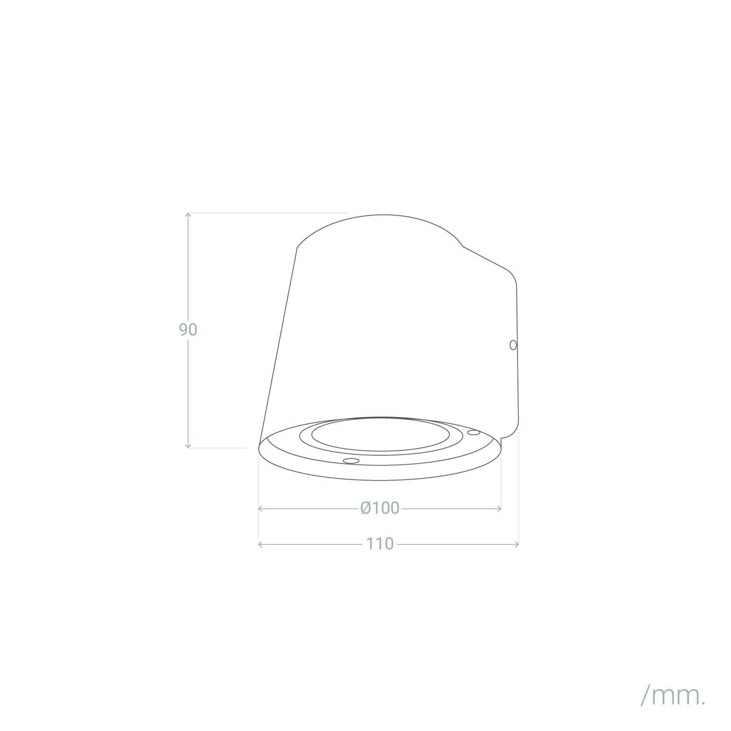 Aplique de Pared Exterior Aluminio Darjan Oroco II