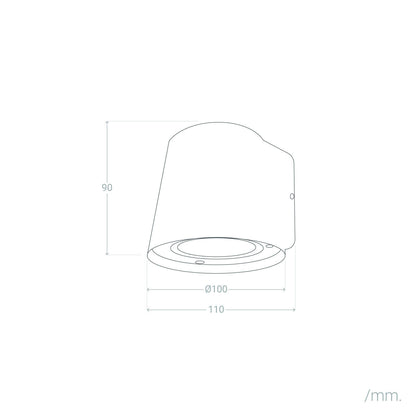 Aplique de Pared Exterior Aluminio Darjan Oroco II