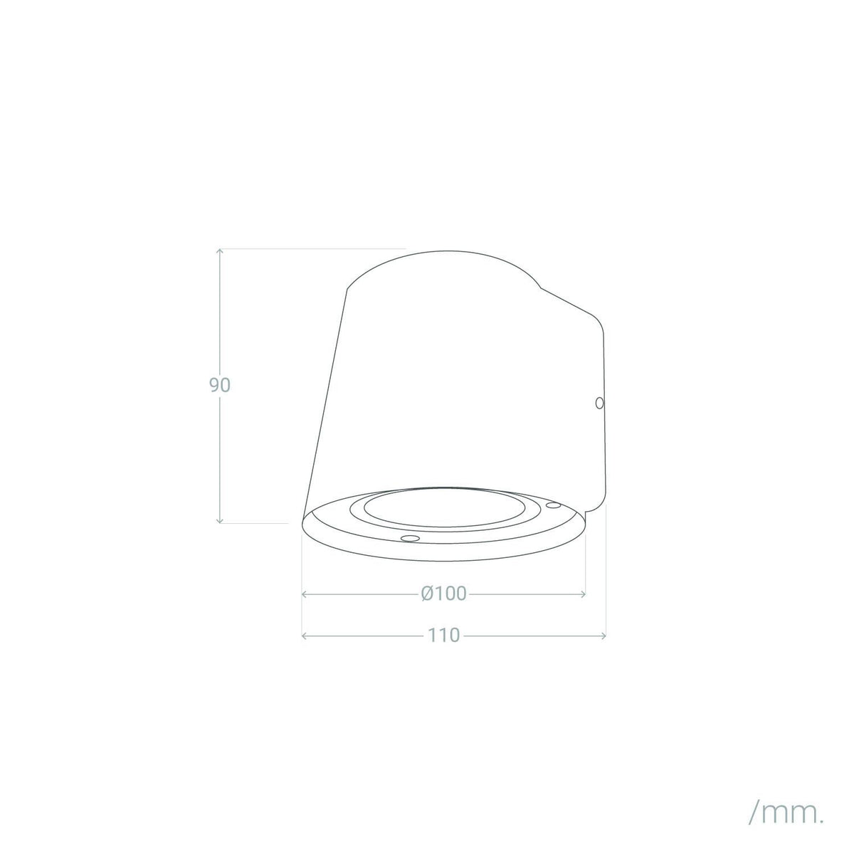Aplique de Pared Exterior Aluminio Darjan Oroco II