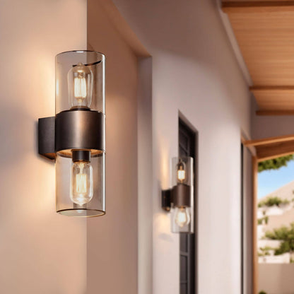 Aplique de Pared Exterior Aluminio Dos Focos Solok