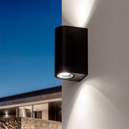 Aplique de Pared Exterior Aluminio Iluminación Doble Cara Big Gala