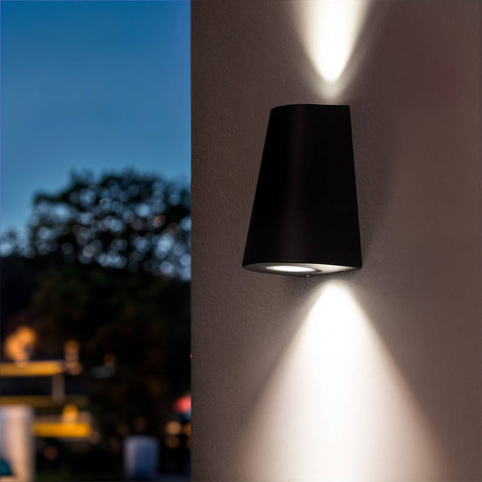 Aplique de Pared Exterior Aluminio Iluminación Doble Cara Magna Design
