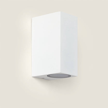 Aplique de Pared Exterior Aluminio Iluminación Doble Cara Miseno Blanco