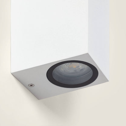 Aplique de Pared Exterior Aluminio Iluminación Doble Cara Miseno Blanco