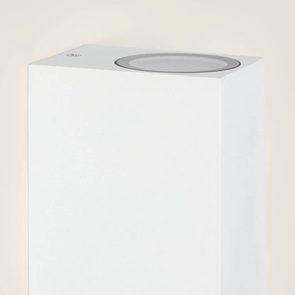 Aplique de Pared Exterior Aluminio Iluminación Doble Cara Miseno Blanco
