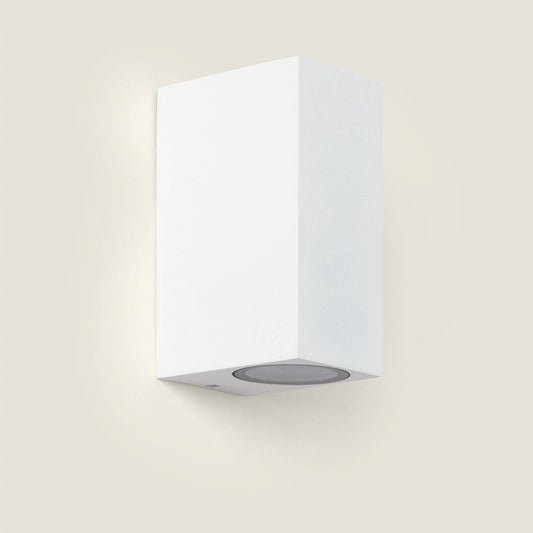 Aplique de Pared Exterior Aluminio Iluminación Doble Cara Miseno Blanco