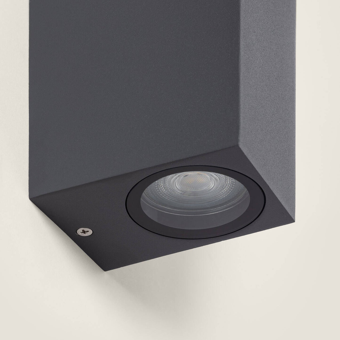 Aplique de Pared Exterior Aluminio Iluminación Doble Cara Miseno Gris Oscuro