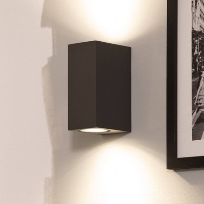 Aplique de Pared Exterior Aluminio Iluminación Doble Cara Miseno Gris Oscuro