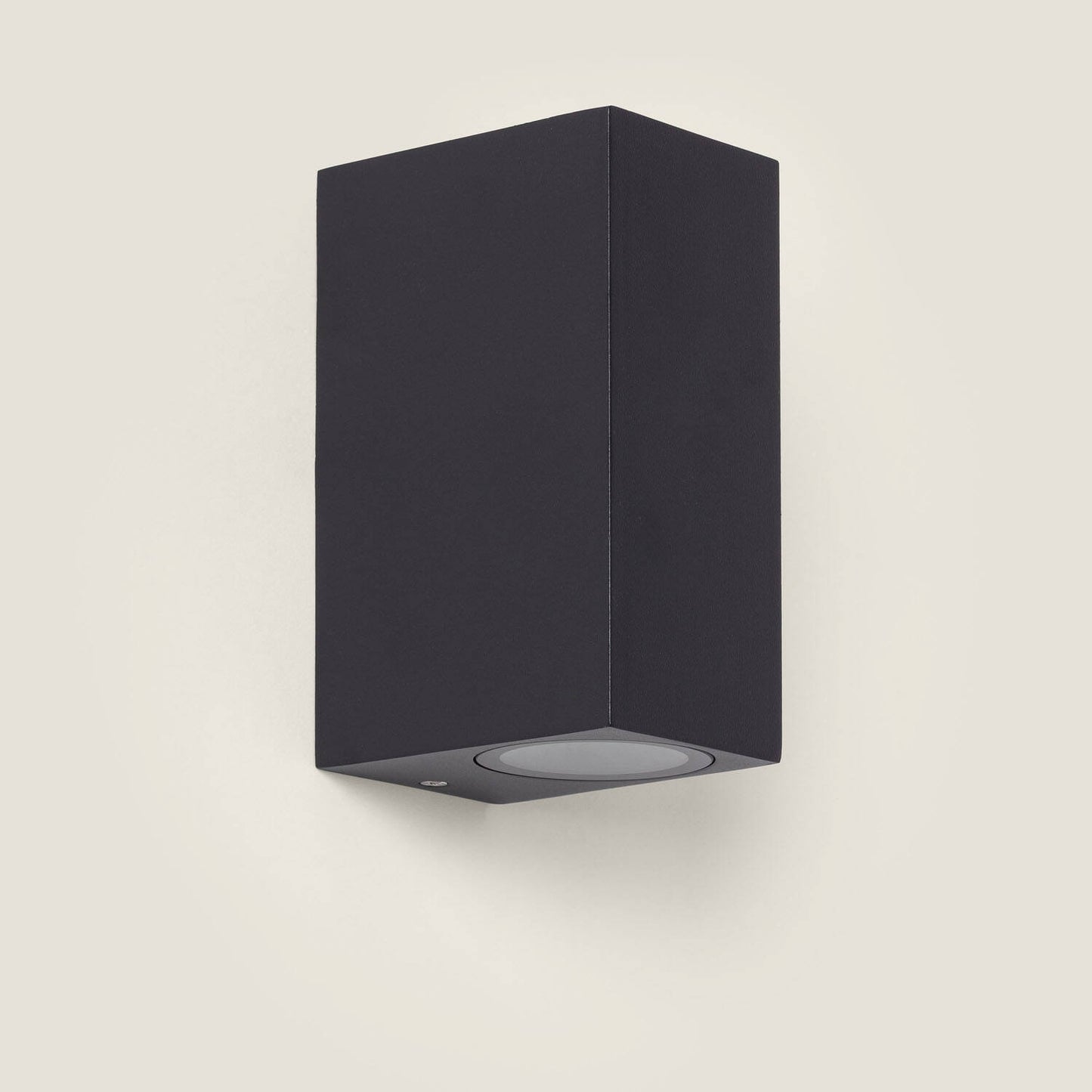 Aplique de Pared Exterior Aluminio Iluminación Doble Cara Negro Miseno