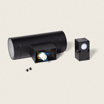 Aplique de Pared Exterior Aluminio Iluminación Doble Cara Oakham