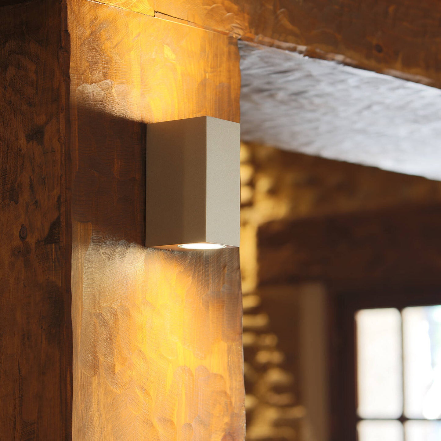 Aplique de Pared Exterior Aluminio Iluminación Doble Cara Plata Miseno