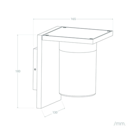 Aplique de Pared Exterior Aluminio Melba