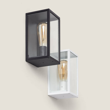 Aplique de Pared Exterior Aluminio y Cristal Atrium
