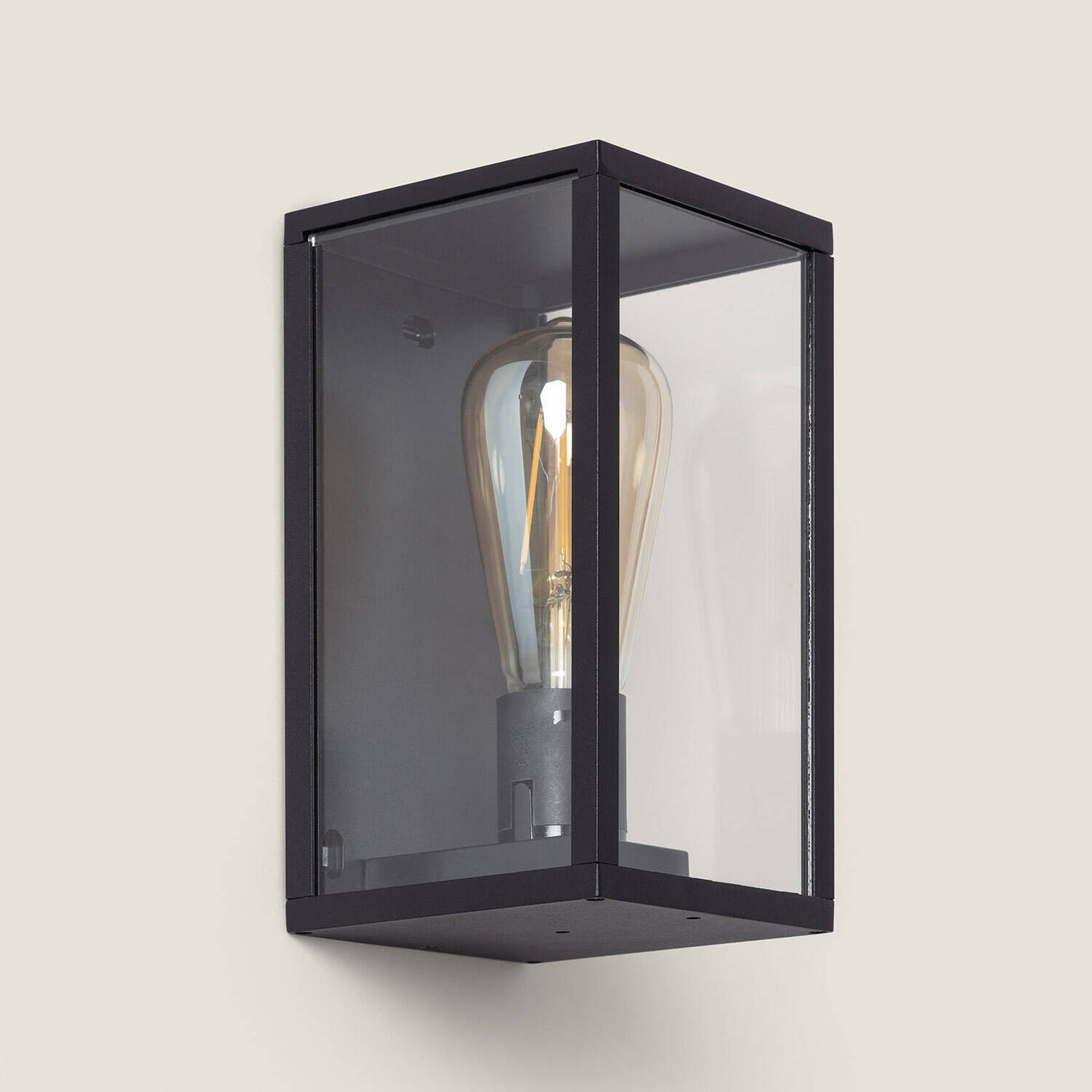 Aplique de Pared Exterior Aluminio y Cristal Atrium