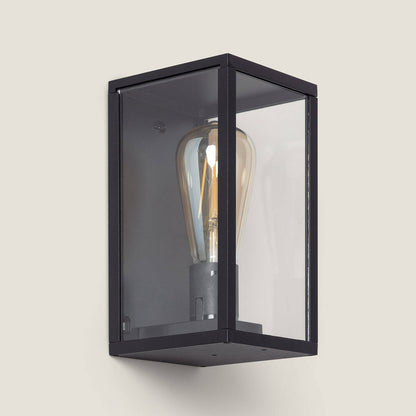 Aplique de Pared Exterior Aluminio y Cristal Atrium