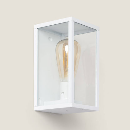 Aplique de Pared Exterior Aluminio y Cristal Atrium