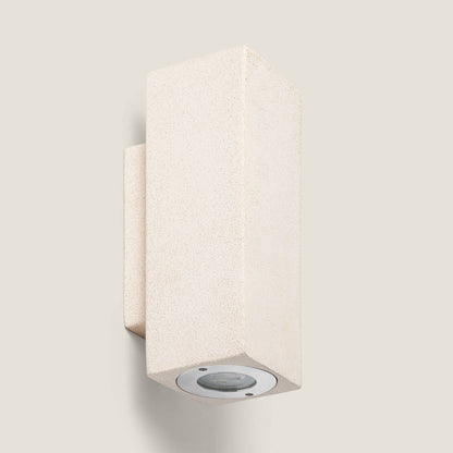 Aplique de Pared Exterior Cemento Iluminación Doble Cara Banjar Square