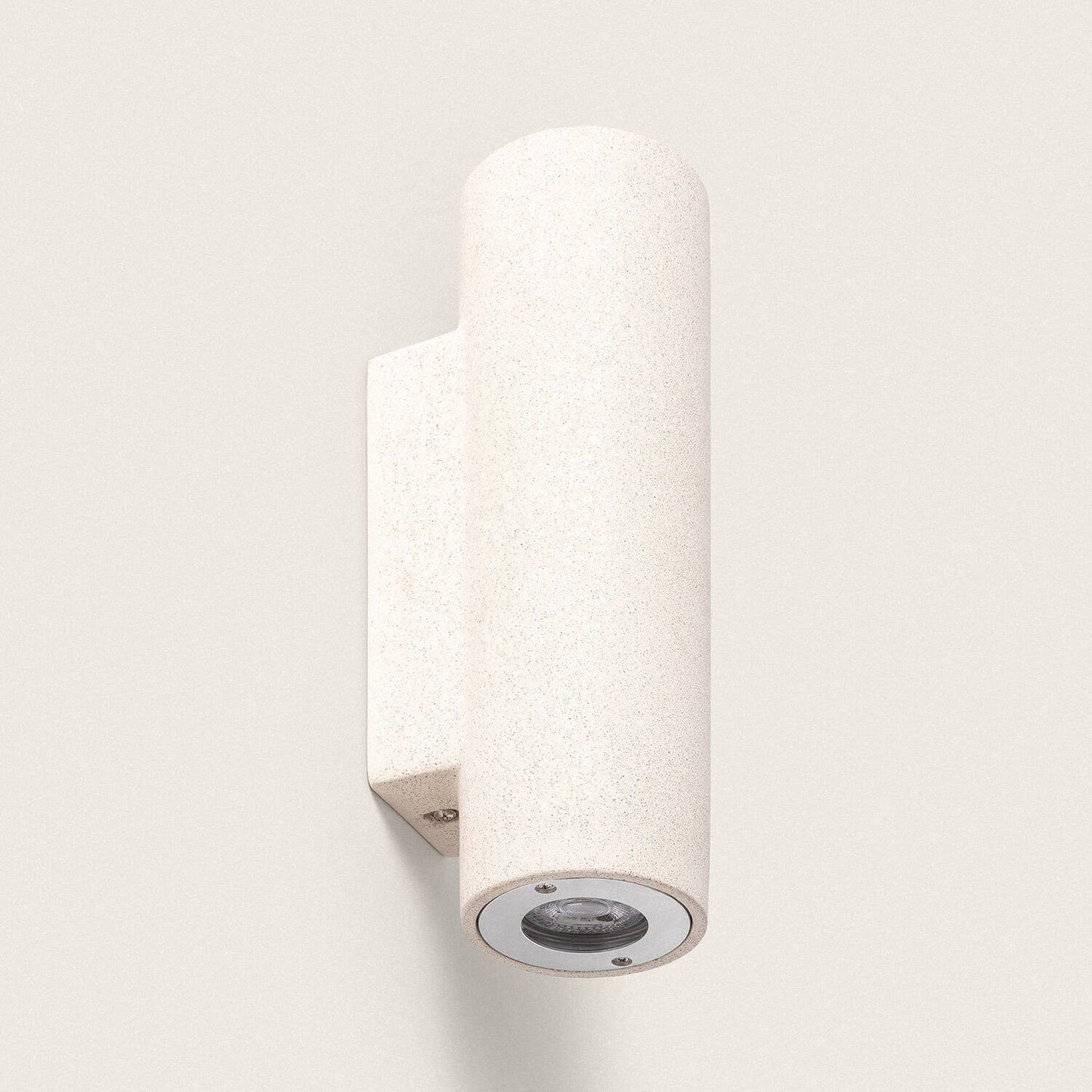 Aplique de Pared Exterior Cemento Iluminación Doble Cara Banjar Rond