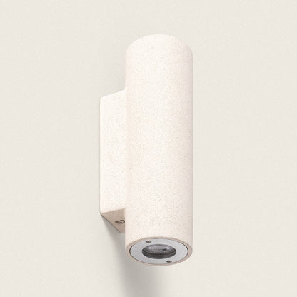 Aplique de Pared Exterior Cemento Iluminación Doble Cara Banjar Rond
