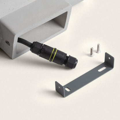 Aplique de Pared Exterior Cemento Iluminación Doble Cara Banjar Rond II