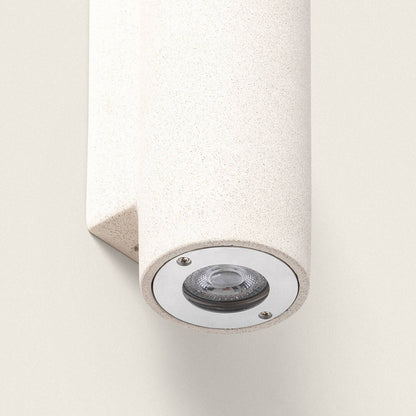Aplique de Pared Exterior Cemento Iluminación Doble Cara Banjar Rond