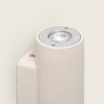 Aplique de Pared Exterior Cemento Iluminación Doble Cara Banjar Rond