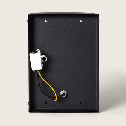 Aplique de Pared Exterior Metal y Cristal Hadley