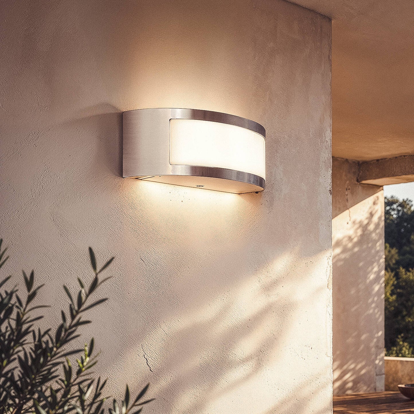 Aplique de Pared Exterior de Acero Inoxidable Girig