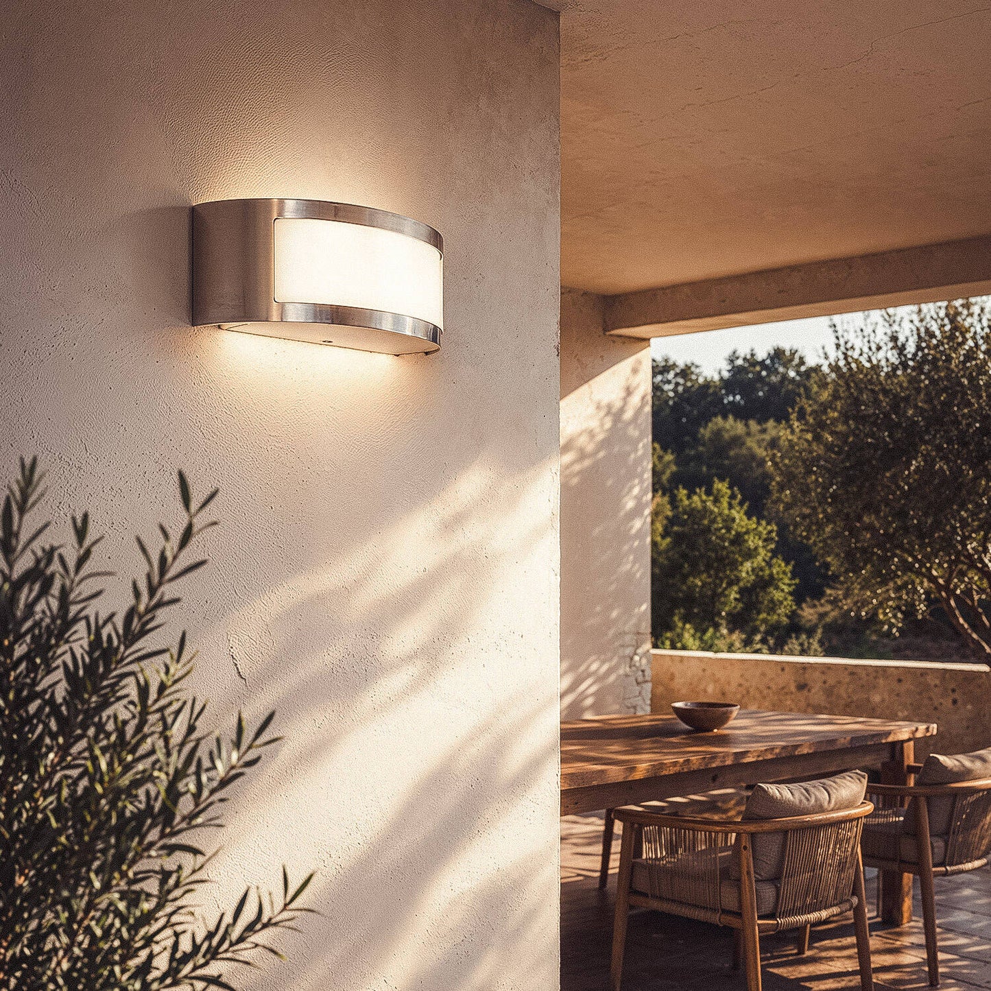 Aplique de Pared Exterior de Acero Inoxidable Girig