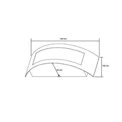 Aplique de Pared Exterior de Acero Inoxidable Girig