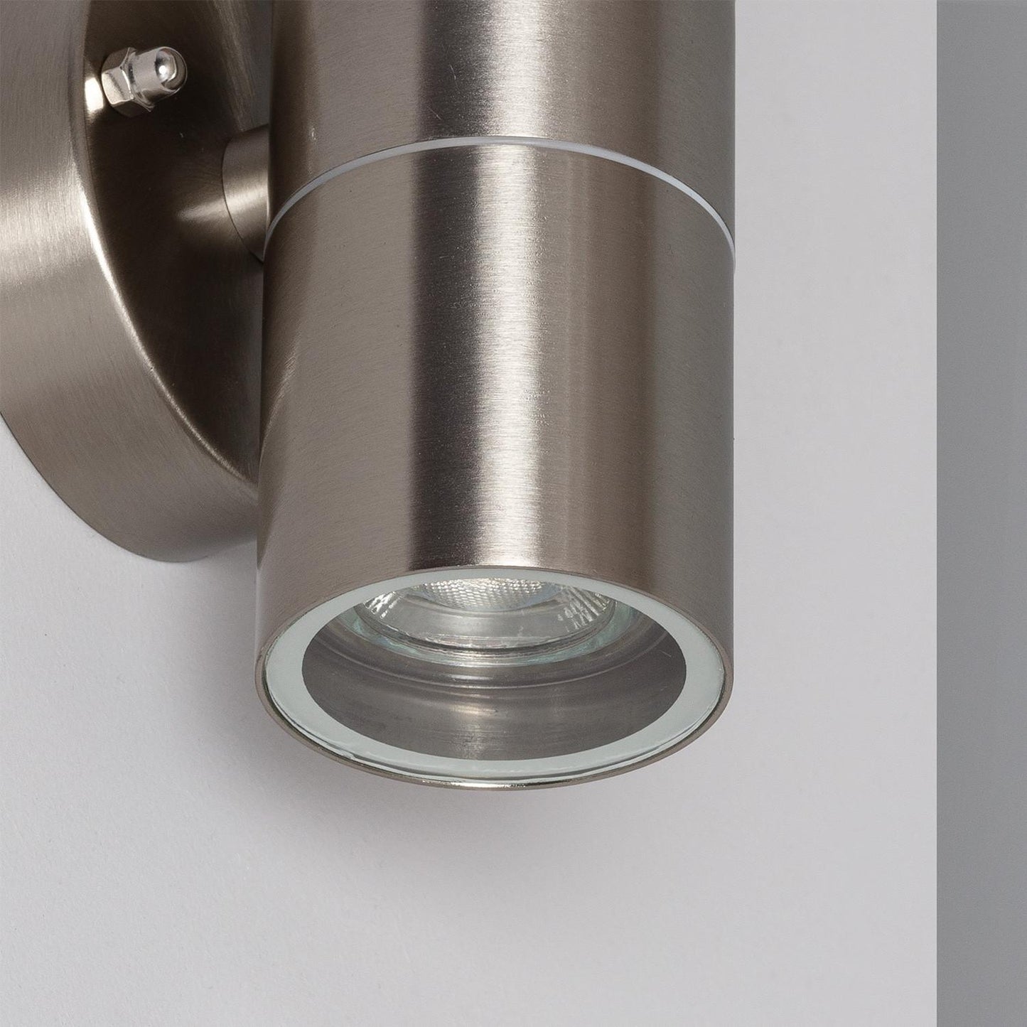 Aplique de Pared Exterior Acero Inoxidable Iluminación Doble Cara Satin