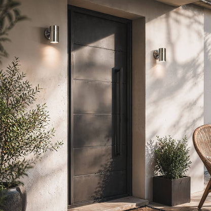 Aplique de Pared Exterior de Acero Inoxidable Satin