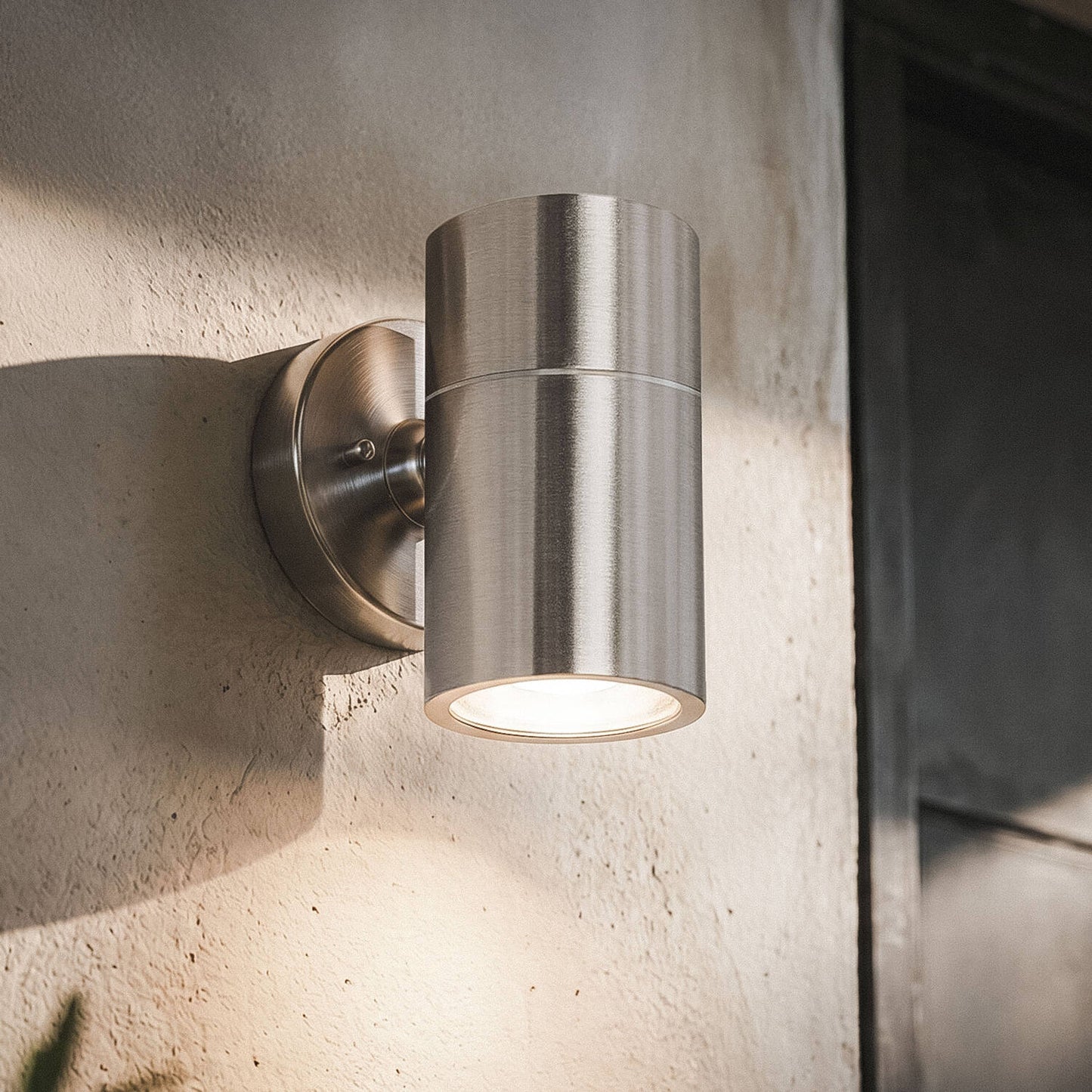 Aplique de Pared Exterior de Acero Inoxidable Satin