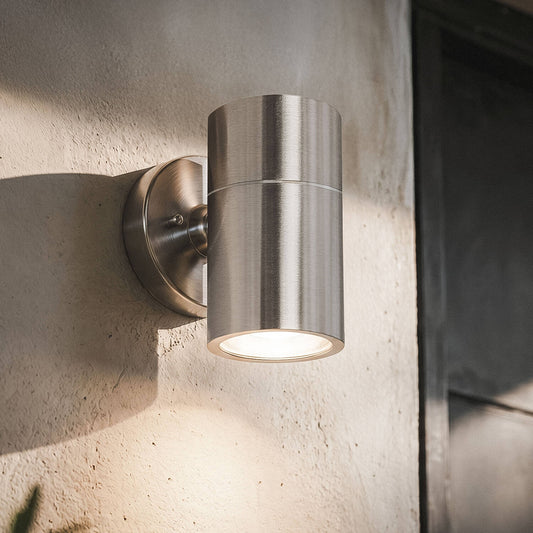 Aplique de Pared Exterior de Acero Inoxidable Satin