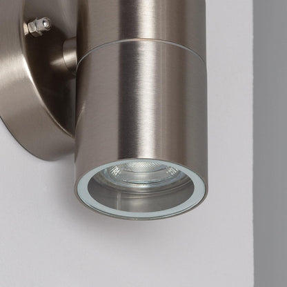 Aplique de Pared Exterior de Acero Inoxidable Satin