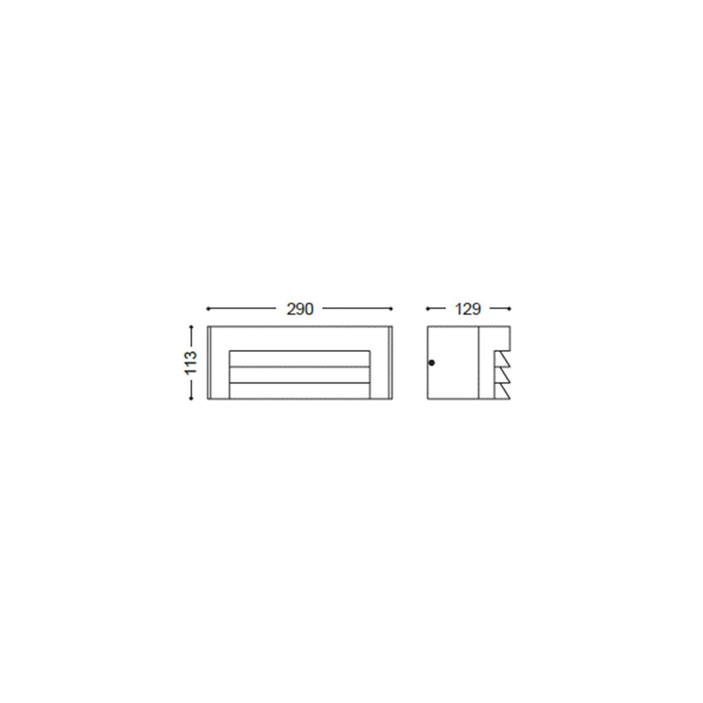 Aplique de Pared Exterior de Aluminio Riva