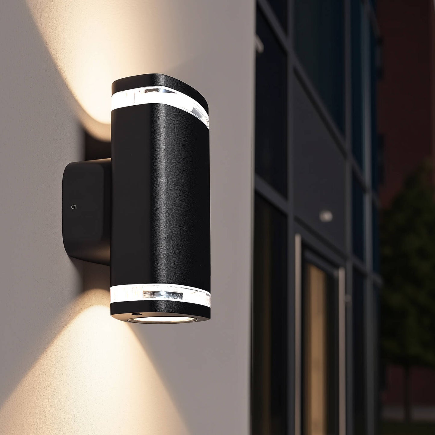 Aplique de Pared Exterior Doble Aluminio Ranedux