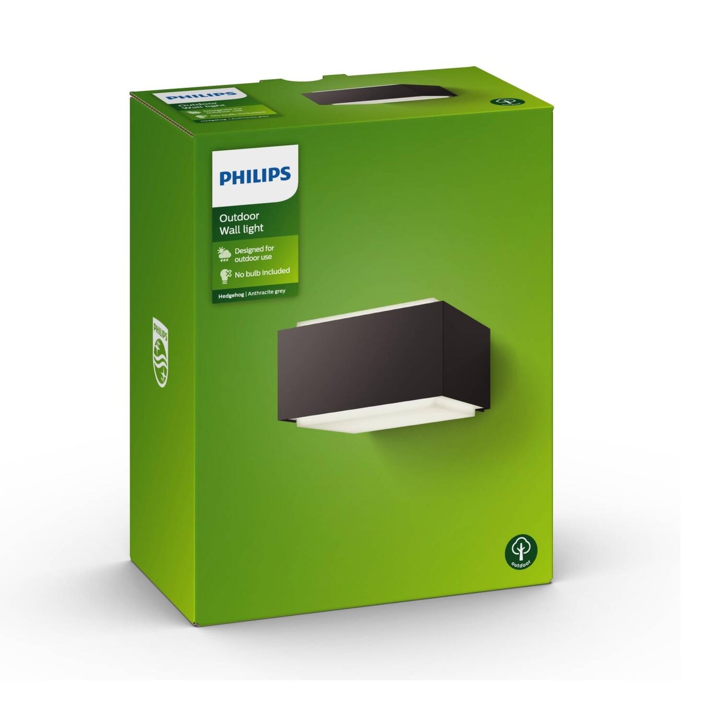 Aplique de Pared Exterior Doble Iluminación PHILIPS Hedgehog