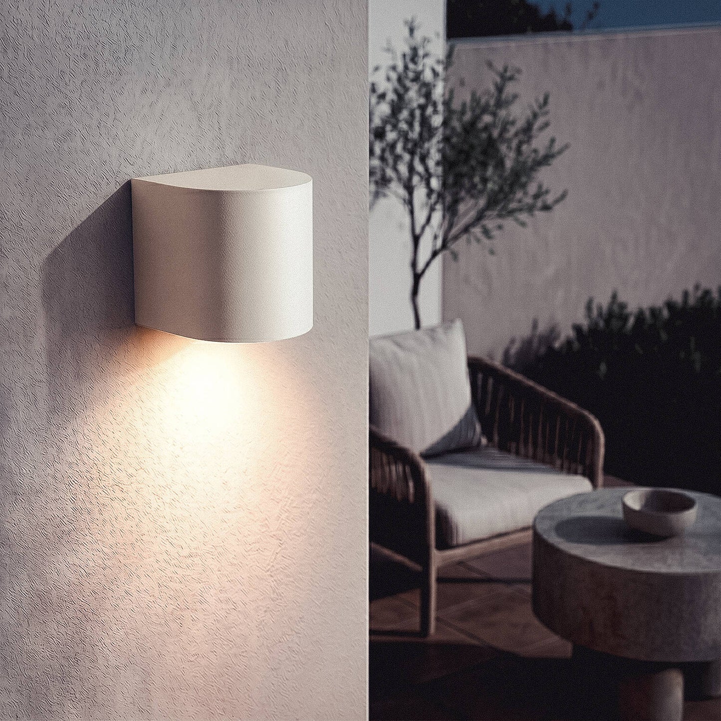 Aplique de Pared Exterior Gala Blanco