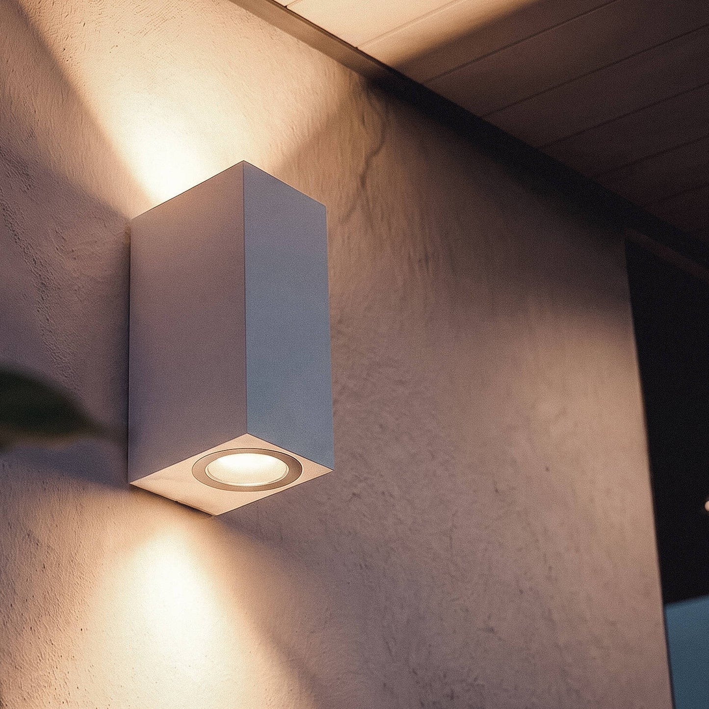 Aplique de Pared Exterior Iluminación Doble Cara Miseno Blanco