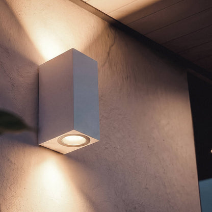 Aplique de Pared Exterior Iluminación Doble Cara Miseno Blanco