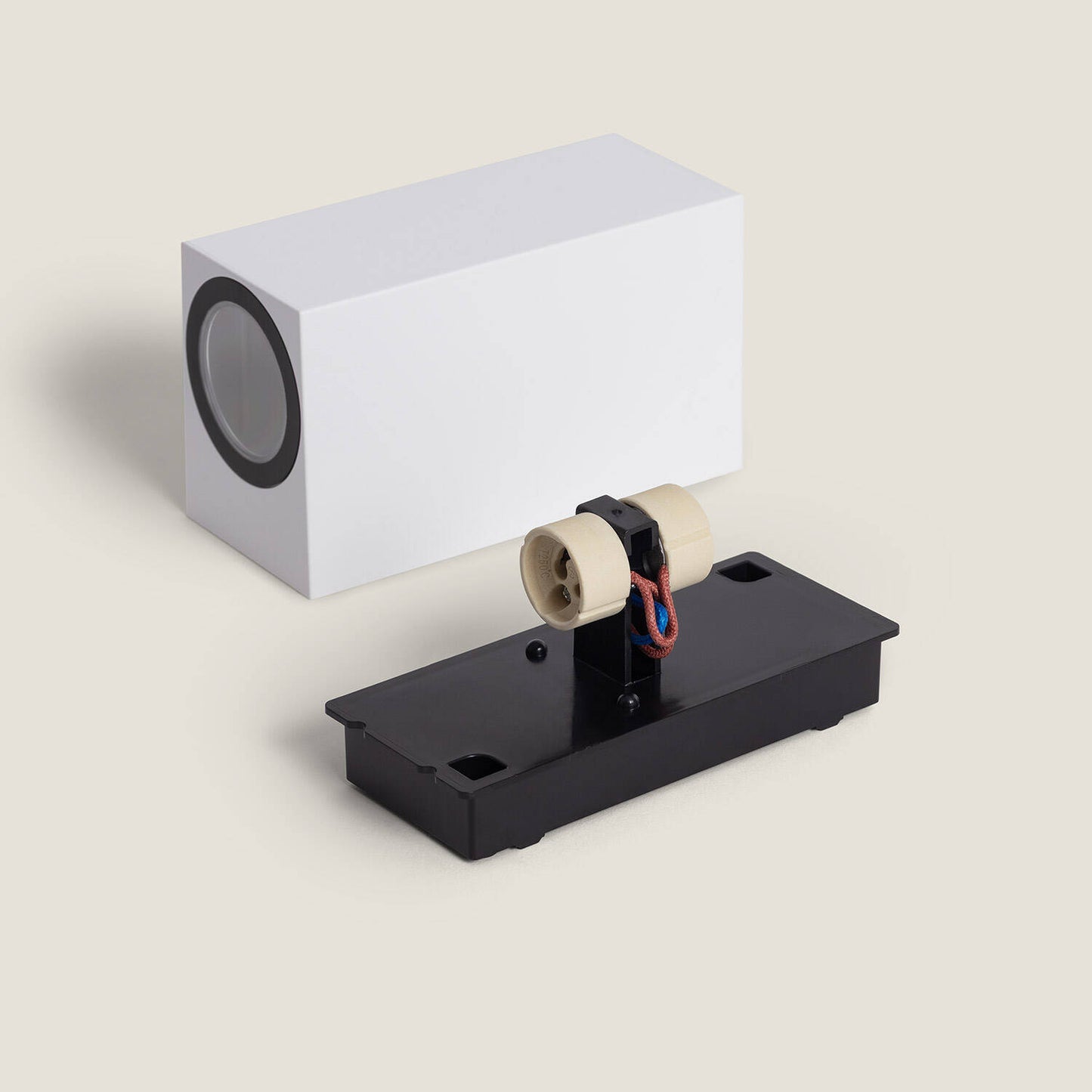 Aplique de Pared Exterior Iluminación Doble Cara Miseno Blanco